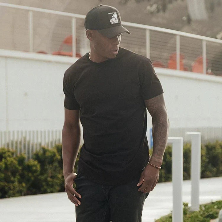 Angelo - T-shirt moulant avec coupe sportive