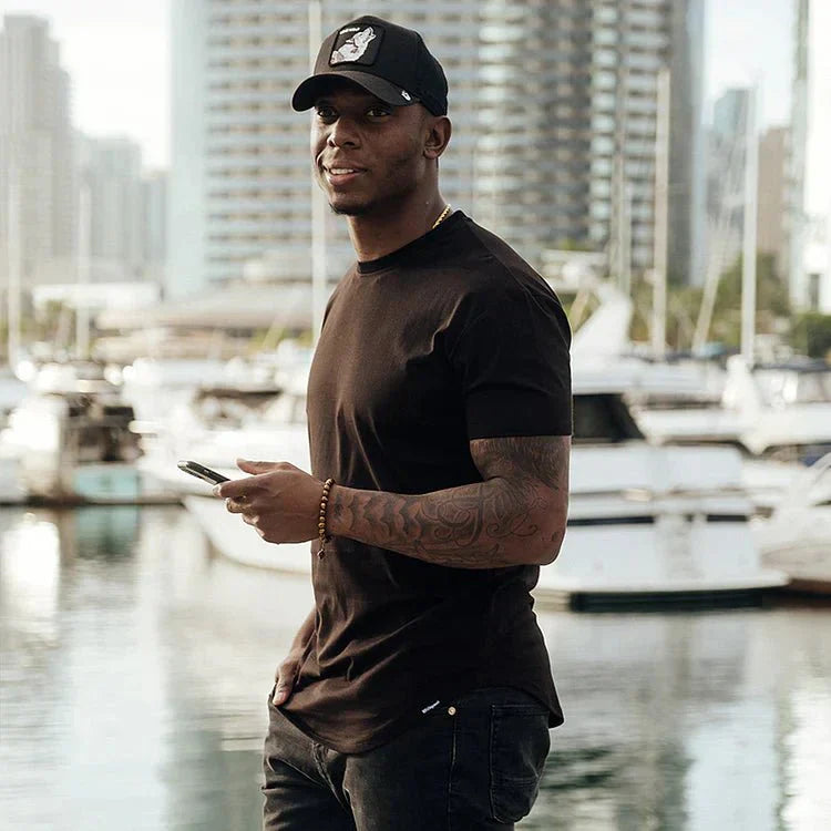 Angelo - T-shirt moulant avec coupe sportive