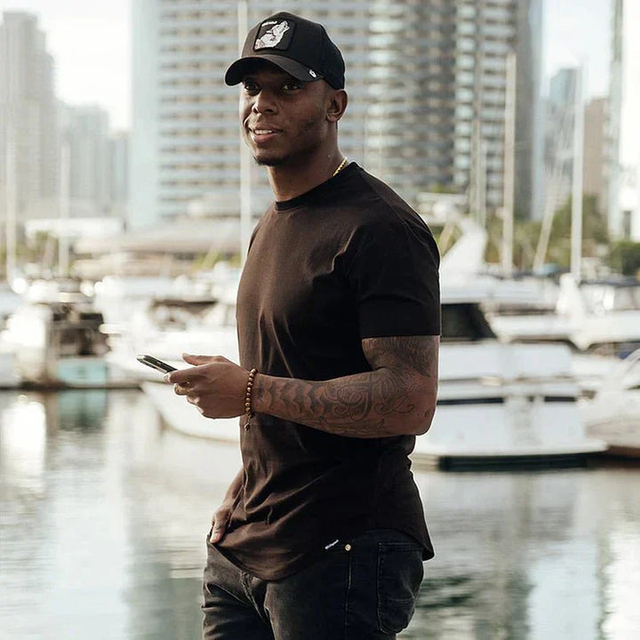 Angelo - T-shirt moulant avec coupe sportive