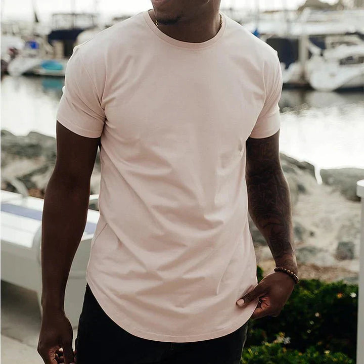 Angelo - T-shirt moulant avec coupe sportive