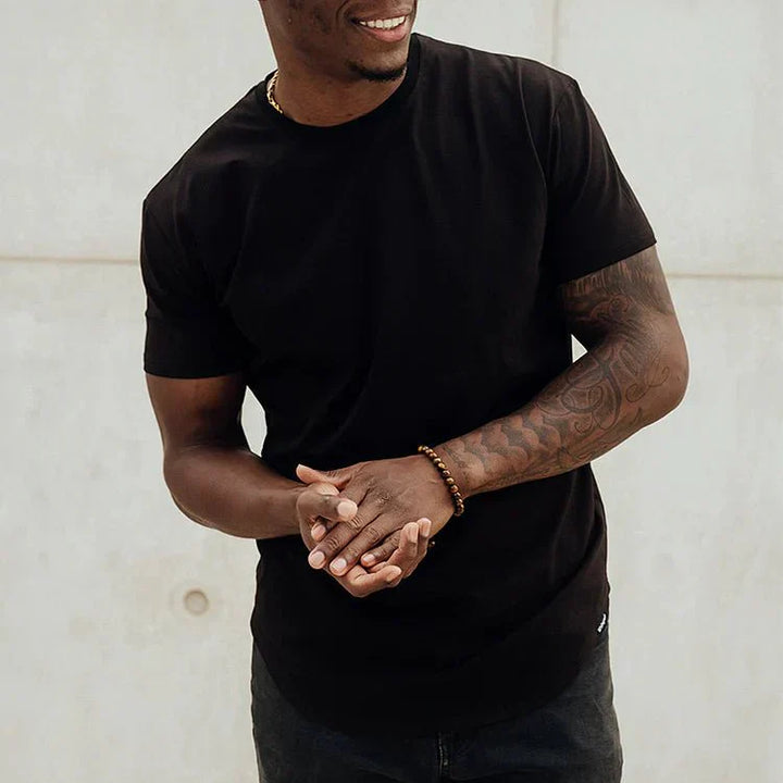 Angelo - T-shirt moulant avec coupe sportive