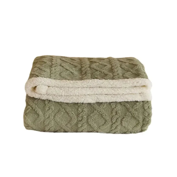 Élégante Couverture d'Hiver en Tissu Épais Aux Détails Raffinés