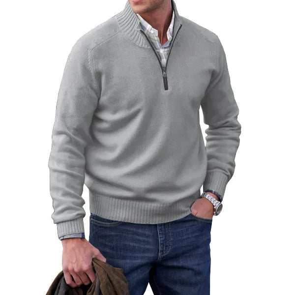 Men's Soft Zip-Up Sweater | Stylish Comfort