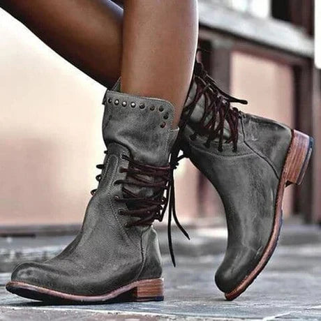 Bottes décontractées en cuir pour femme | Confort et élégance
