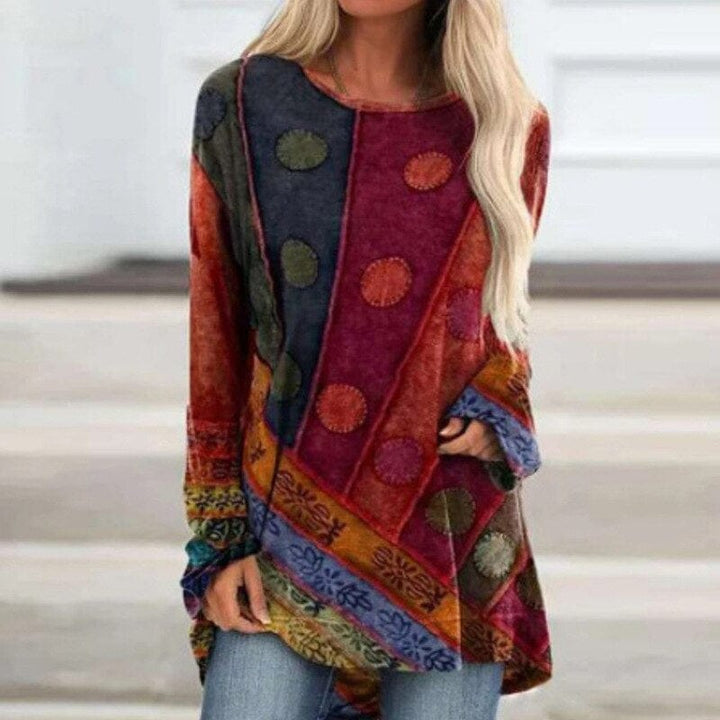 PULL FEMME ÉLÉGANT À MOTIFS D’AUTOMNE | CONFORTABLE