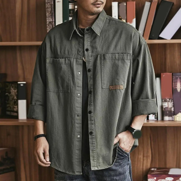 Chemise Homme Vintage Décontractée | Légère et Confortable