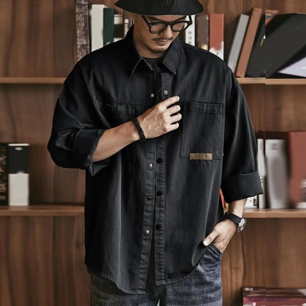 Chemise Homme Vintage Décontractée | Légère et Confortable
