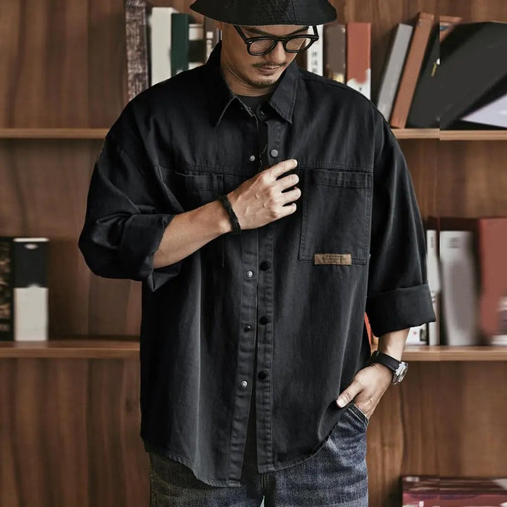 Chemise Homme Vintage Décontractée | Légère et Confortable