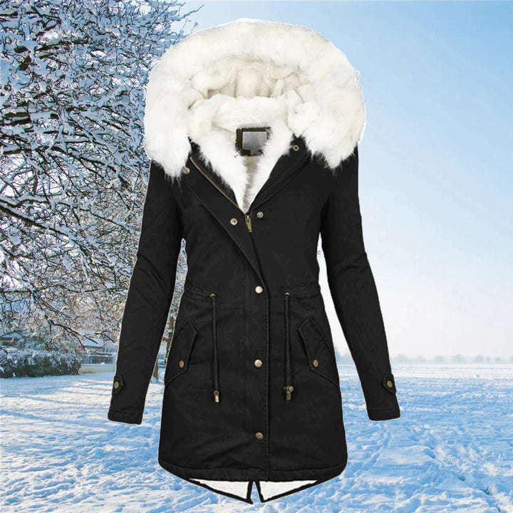 Veste Parka Hiver Femme à Capuche | Grande Taille & Doublée en Fausse Fourrure