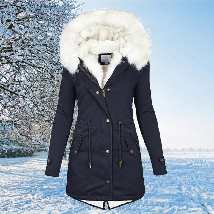 Veste Parka Hiver Femme à Capuche | Grande Taille & Doublée en Fausse Fourrure