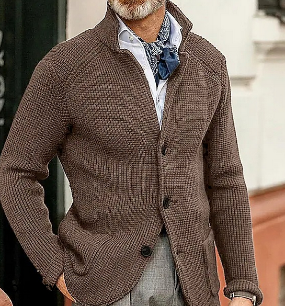 Blazer Homme Vintage Élégant | Patchwork Ajusté