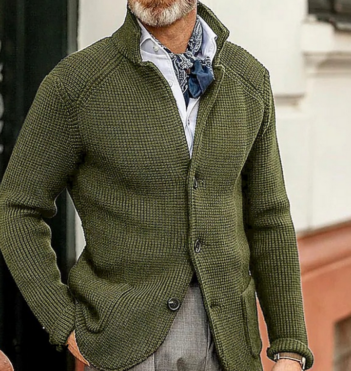 Blazer Homme Vintage Élégant | Patchwork Ajusté
