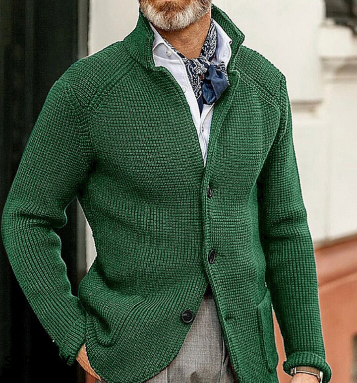 Blazer Homme Vintage Élégant | Patchwork Ajusté