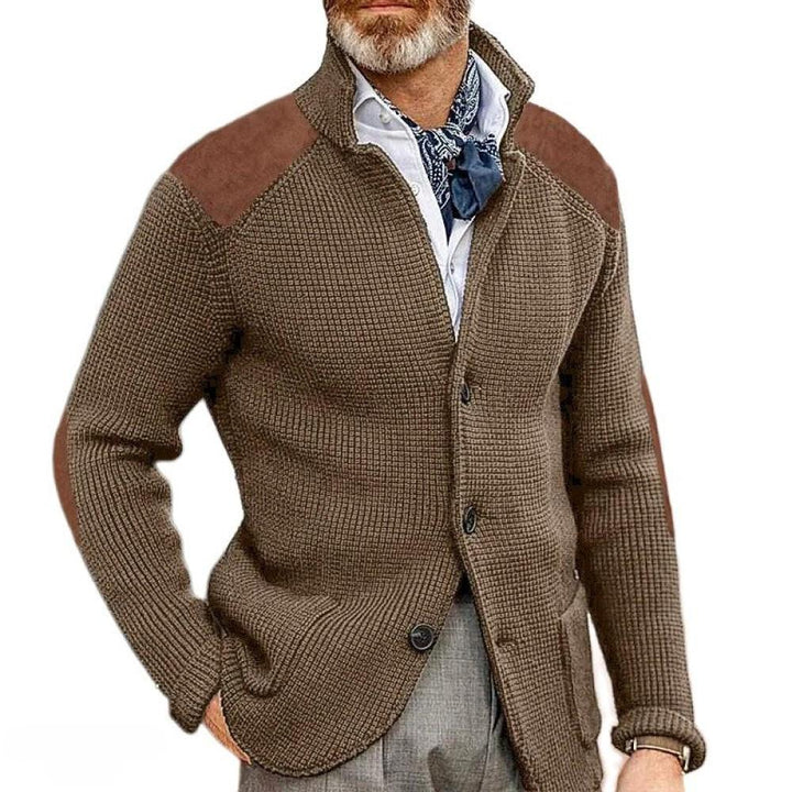 Blazer Homme Vintage Élégant | Patchwork Ajusté