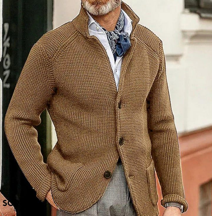 Blazer Homme Vintage Élégant | Patchwork Ajusté