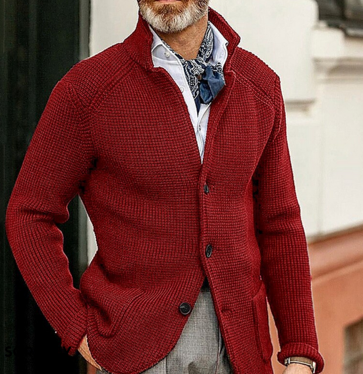 Blazer Homme Vintage Élégant | Patchwork Ajusté