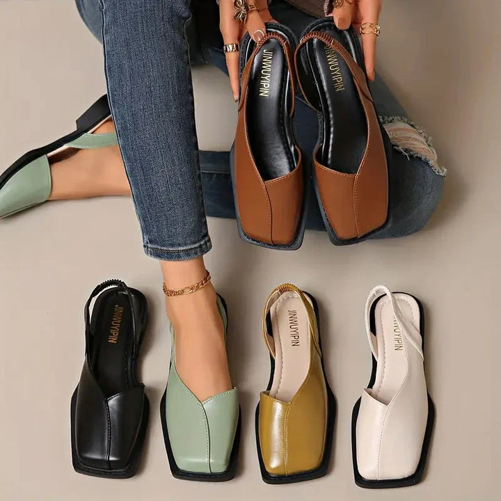 Sandales En Cuir Végan Pour Femme | Confort Slip-On