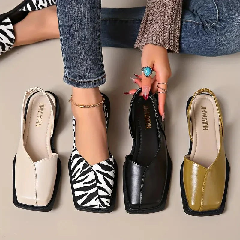 Sandales En Cuir Végan Pour Femme | Confort Slip-On