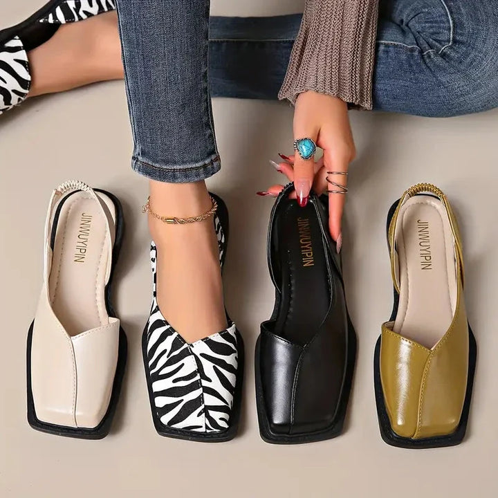 Sandales En Cuir Végan Pour Femme | Confort Slip-On