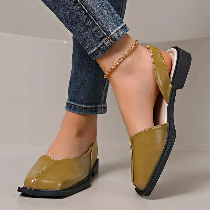 Sandales En Cuir Végan Pour Femme | Confort Slip-On