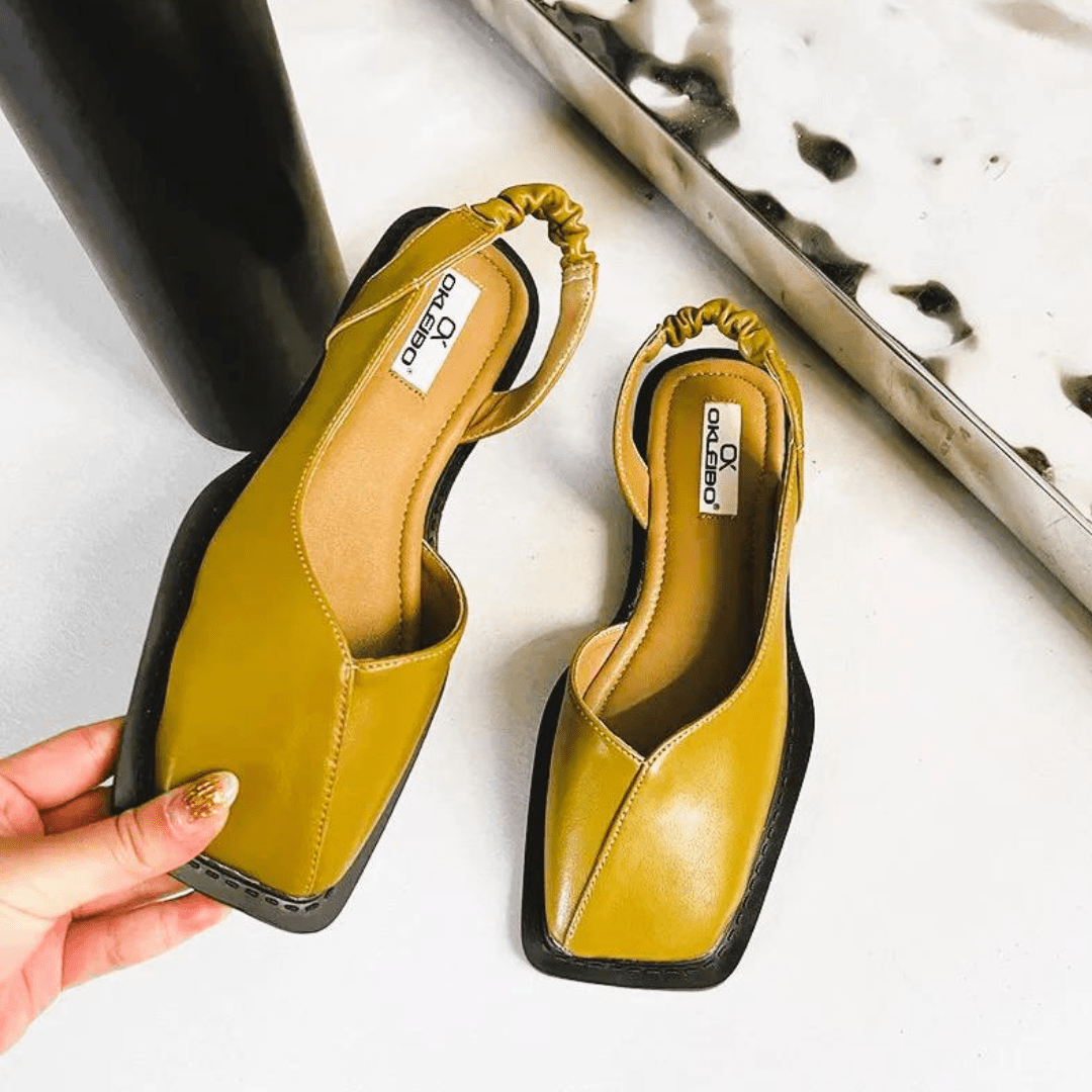 Sandales En Cuir Végan Pour Femme | Confort Slip-On
