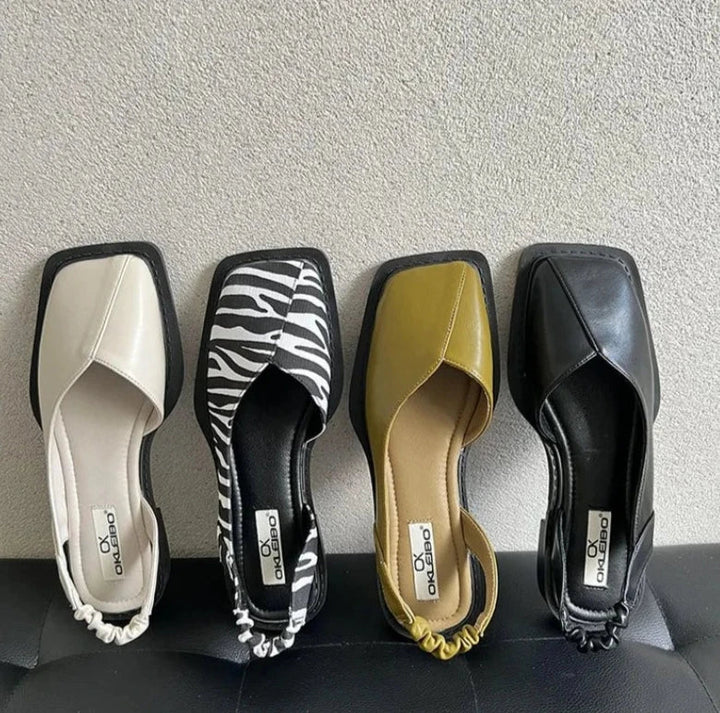 Sandales En Cuir Végan Pour Femme | Confort Slip-On