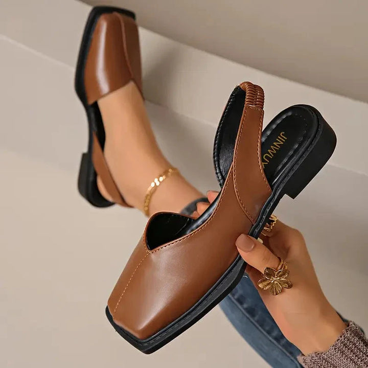 Sandales En Cuir Végan Pour Femme | Confort Slip-On
