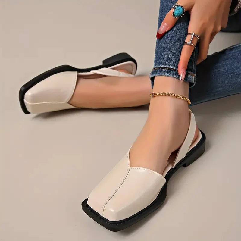 Sandales En Cuir Végan Pour Femme | Confort Slip-On