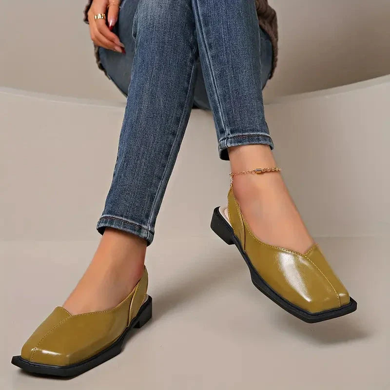 Sandales En Cuir Végan Pour Femme | Confort Slip-On
