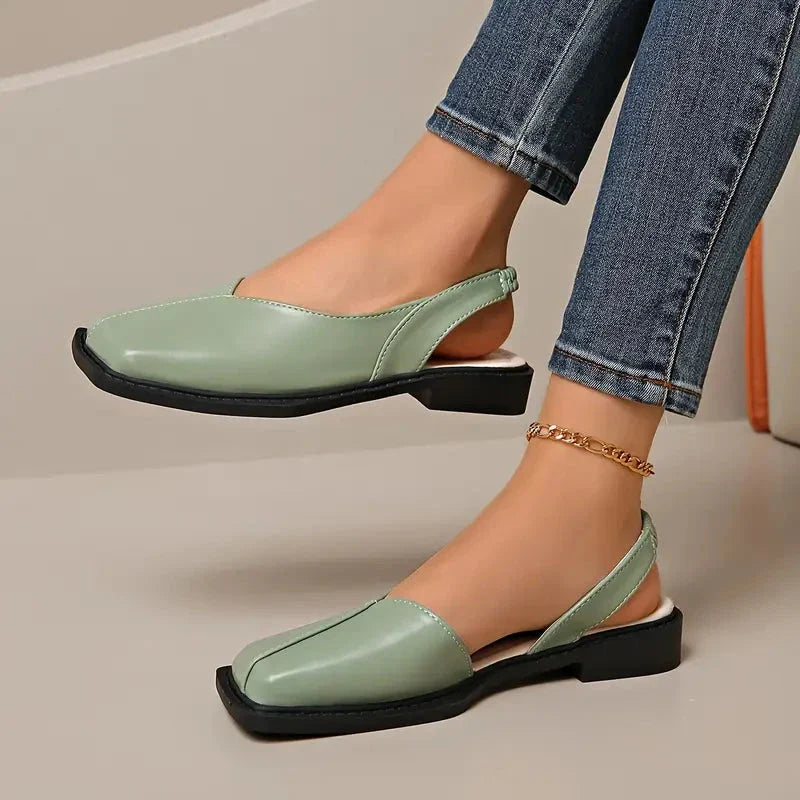 Sandales En Cuir Végan Pour Femme | Confort Slip-On