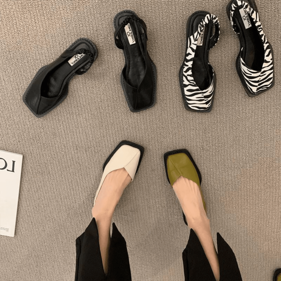 Sandales En Cuir Végan Pour Femme | Confort Slip-On