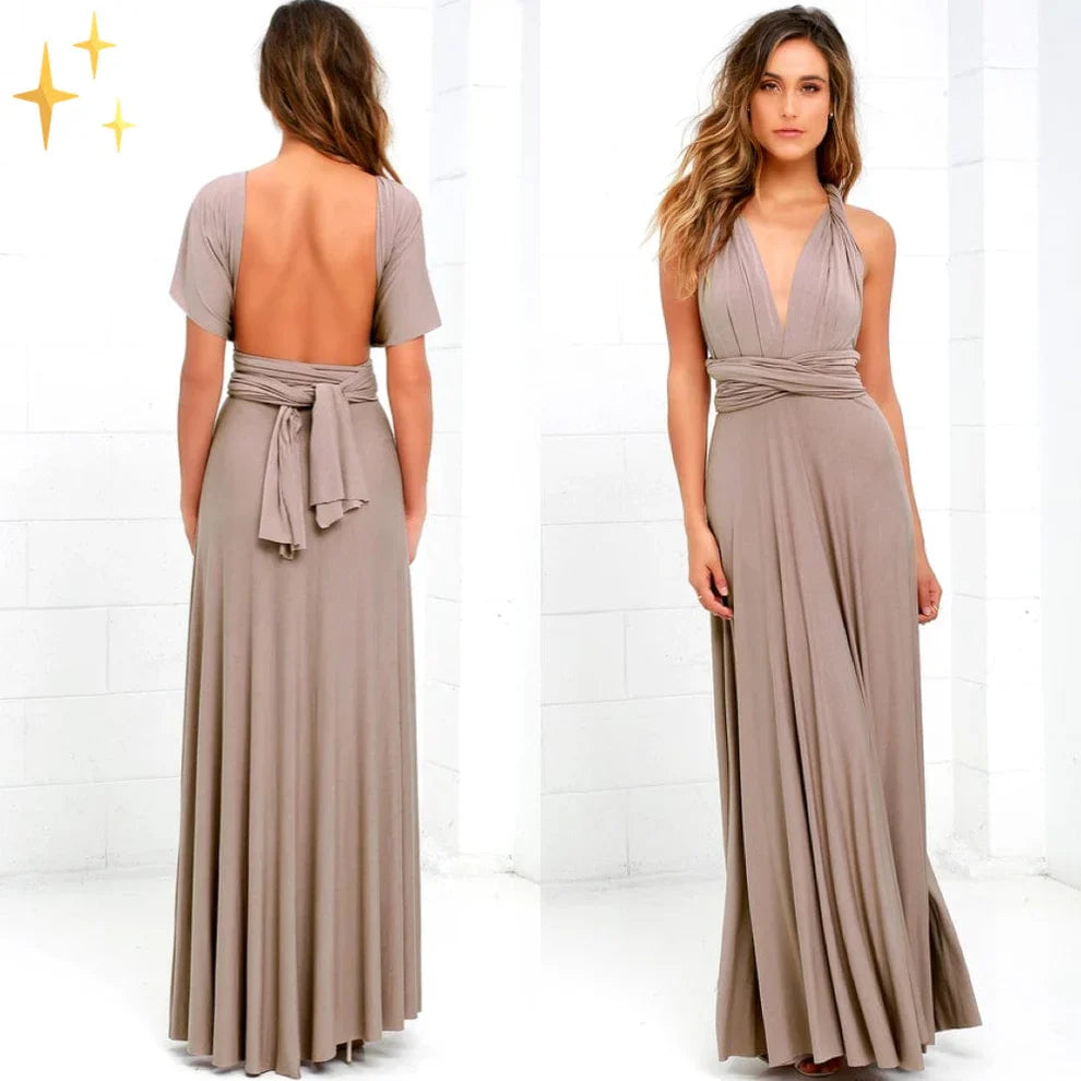 Robe Longue Femme Polyvalente | Élégante & Sans Manches