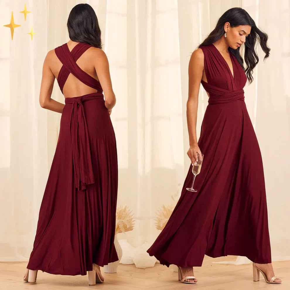 Robe Longue Femme Polyvalente | Élégante & Sans Manches