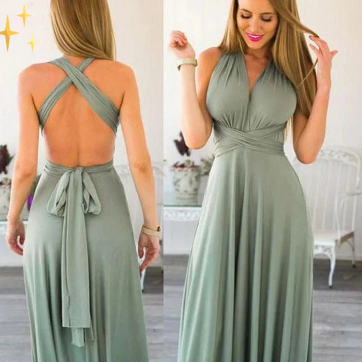 Robe Longue Femme Polyvalente | Élégante & Sans Manches
