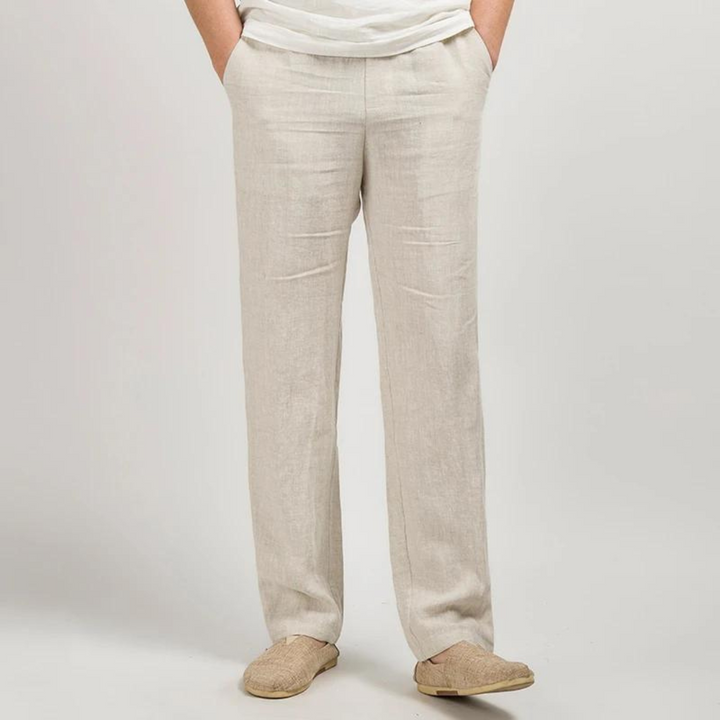 Pantalon décontracté en lin pour homme | Léger