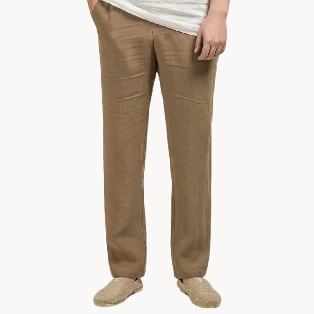 Pantalon décontracté en lin pour homme | Léger