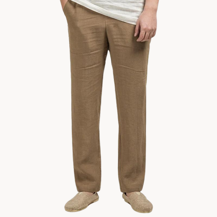 Pantalon décontracté en lin pour homme | Léger
