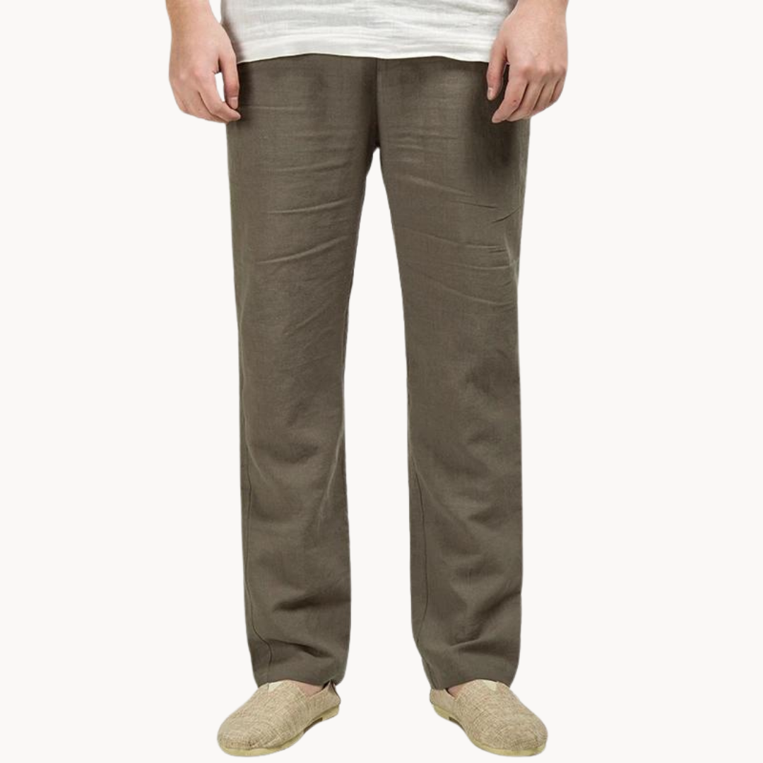Pantalon décontracté en lin pour homme | Léger