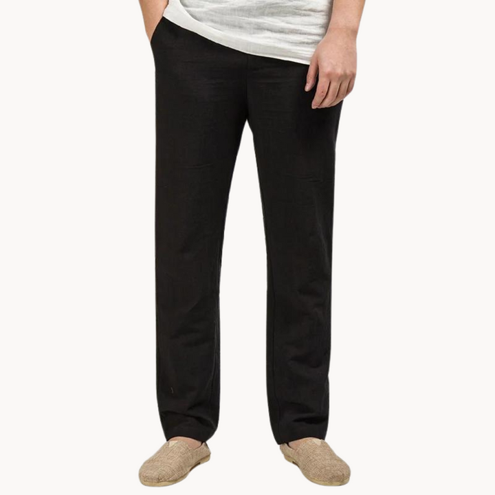 Pantalon décontracté en lin pour homme | Léger