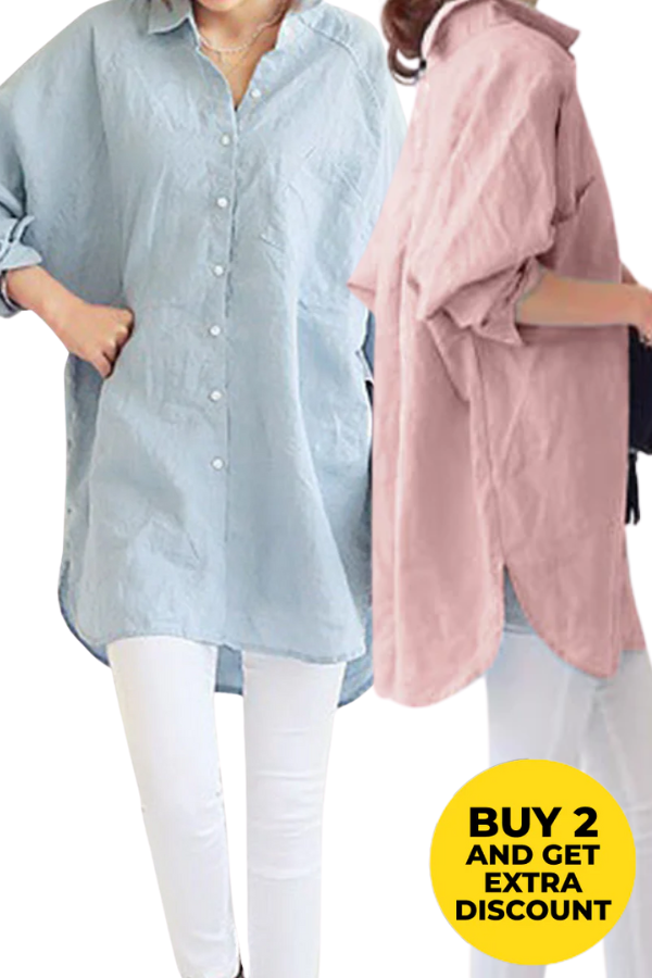 Chemise Oversize Pour Femme | Texture Légère Et Coupe Décontractée