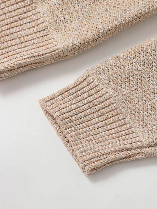 Men's Stylish Knitted Zip-Up Sweater | Italian Design