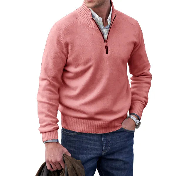 Men's Soft Zip-Up Sweater | Stylish Comfort