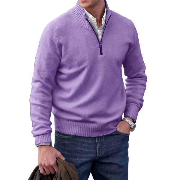 Men's Soft Zip-Up Sweater | Stylish Comfort