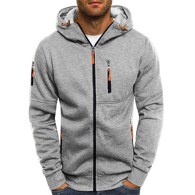 Sweat À Capuche Zippé pour hommes | Sportif Confortable