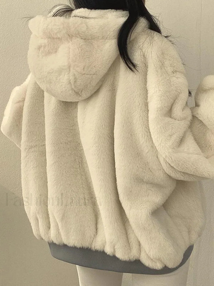 Veste à capuchon réversible pour femmes