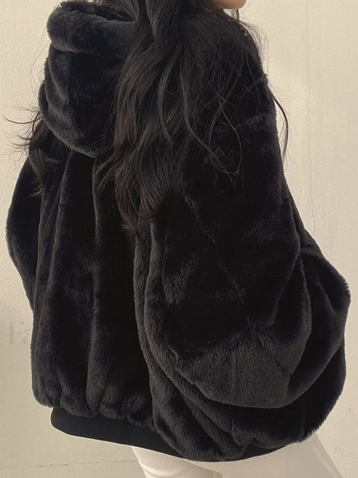 Veste à capuchon réversible pour femmes