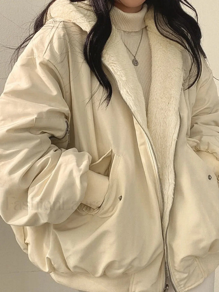 Veste à capuchon réversible pour femmes