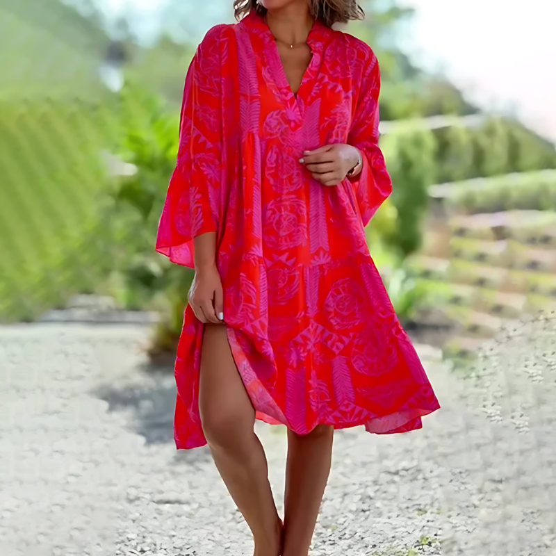 Robe de plage bohème courte pour femme, légère et idéale pour les journées d’été