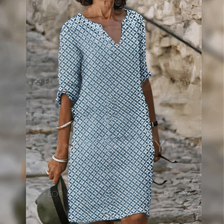 Robe d'été chic à manches longues pour femmes, coupe mini idéale pour l’été