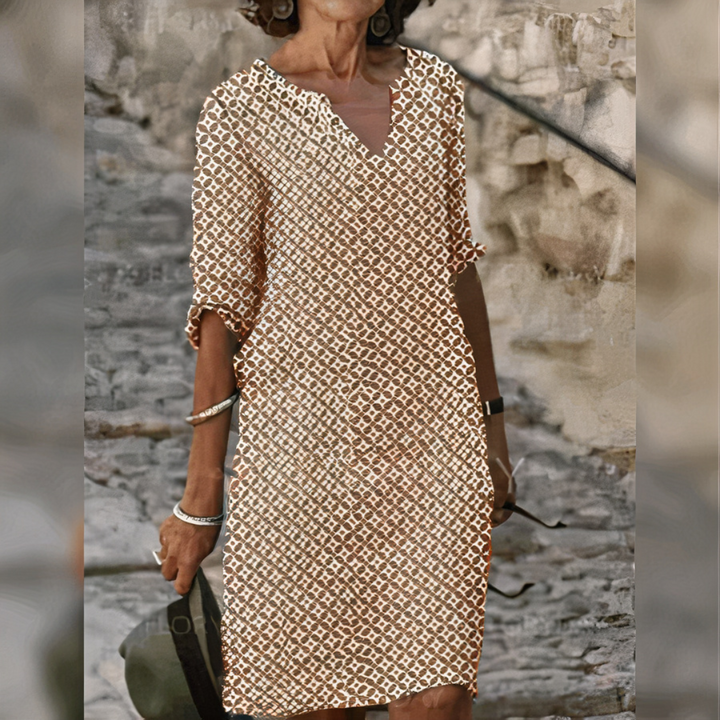 Robe d'été chic à manches longues pour femmes, coupe mini idéale pour l’été